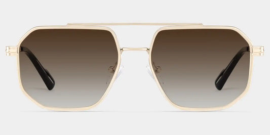 Autumn Gold Aviator Sunglasses