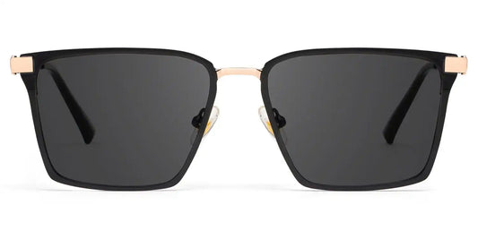 Finn Black Rectangle Sunglasses