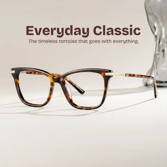 Eliot Tortoise Rectangle Glasses