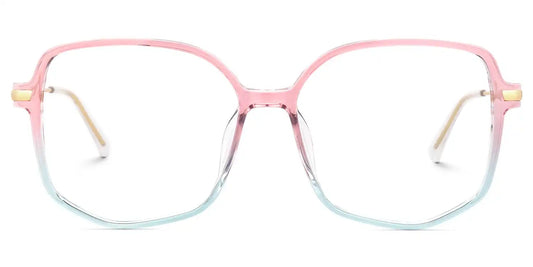 Payton Pink-Blue Geometric Glasses