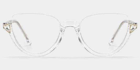 Felicia Clear Cat eye Glasses