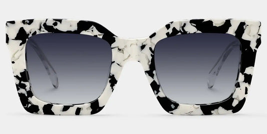Megan Cow print Square Sunglasses