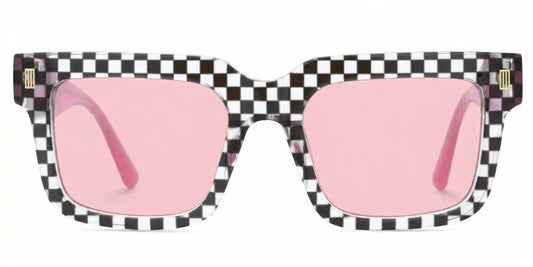 Thomason Black Clear Rectangle Sunglasses
