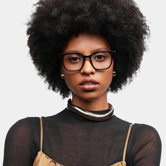 Freya Black Square Glasses