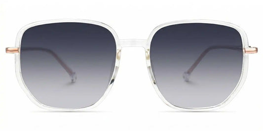 Joana Clear Geometric Sunglasses