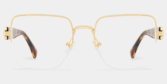 Lauren Gold Tortoise Square Glasses