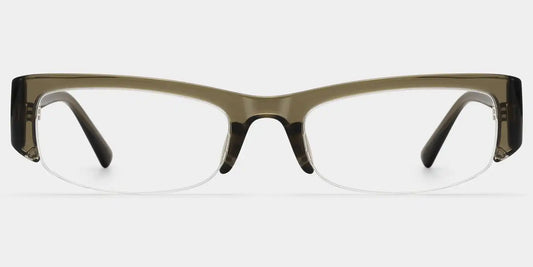 Trevor Clear Brown Rectangle Glasses