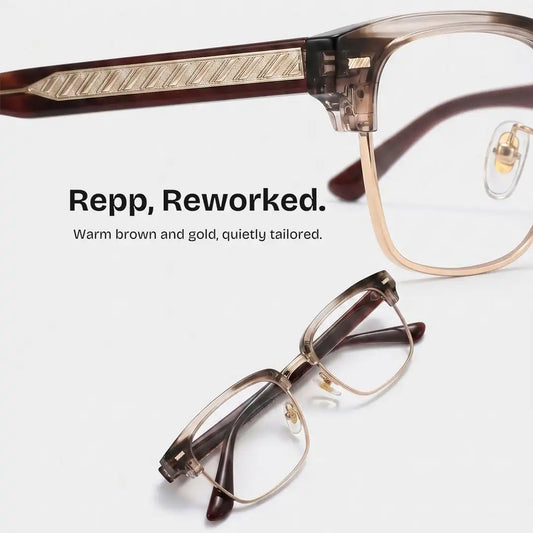 Eden Brown Browline Glasses
