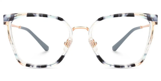 Martins Blue Rectangle Glasses