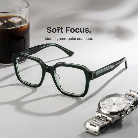Parker Green Square Glasses