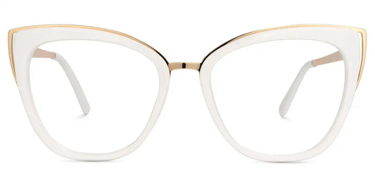 Ruiz White Cat eye Glasses