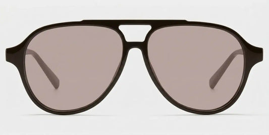 Drew Dark Brown Aviator Sunglasses
