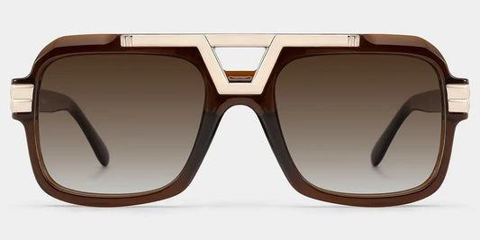 Croswell Brown Aviator Sunglasses