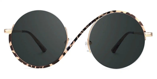 Flozif Tortoise Round Sunglasses