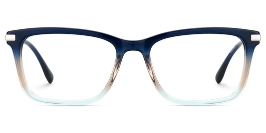 Zane Blue Rectangle Glasses